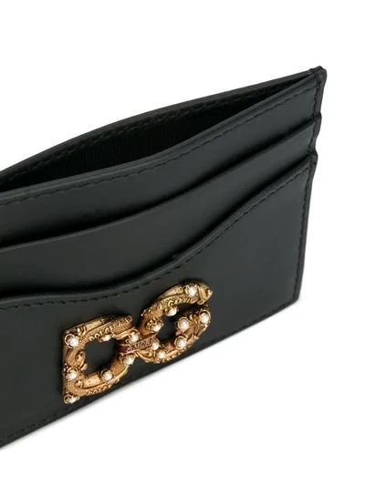 Shop Dolce & Gabbana Dg Amore Cardholder In Black