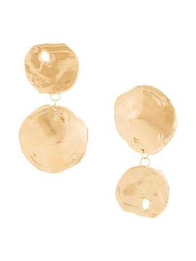 Shop Alighieri Drop Plate Earring In Gold