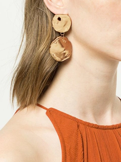 Shop Alighieri Drop Plate Earring In Gold