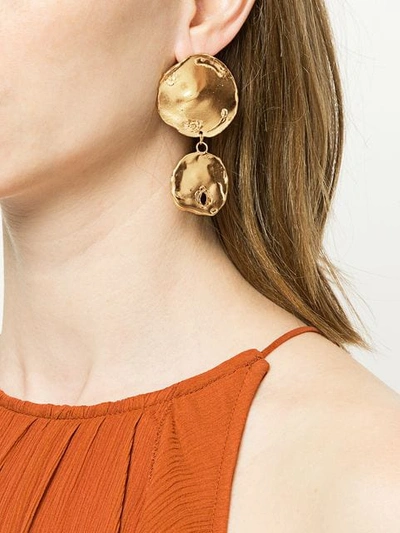 Shop Alighieri Drop Plate Earring In Gold