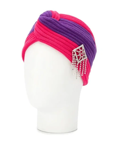 GUCCI JOAN针织头巾 - 紫色