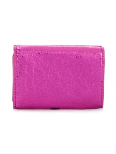 Shop Balenciaga Papier Mini Wallet In Pink