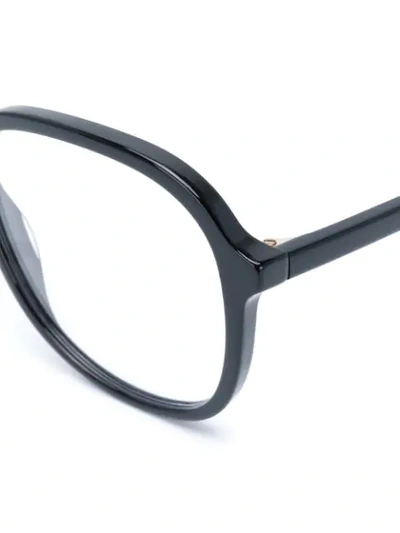 Shop Gucci Oversized Glasses In Black