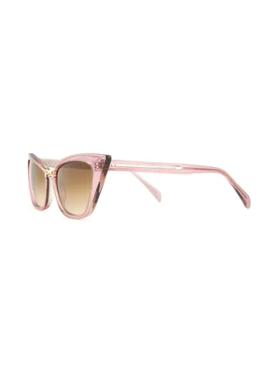 Shop Oscar De La Renta Bold Cat-eye Sunglasses In Pink