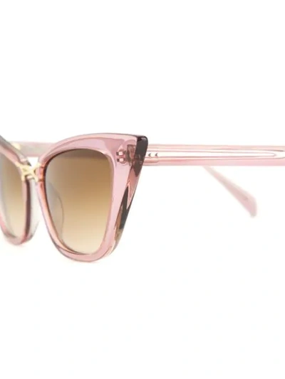 Shop Oscar De La Renta Bold Cat-eye Sunglasses In Pink