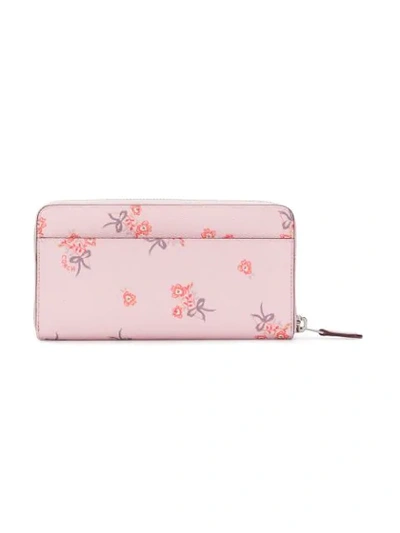 floral zipped wallet