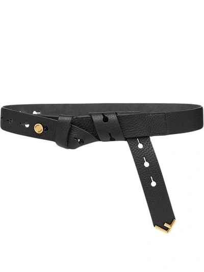 Shop Fendi Wrap Belt In Black