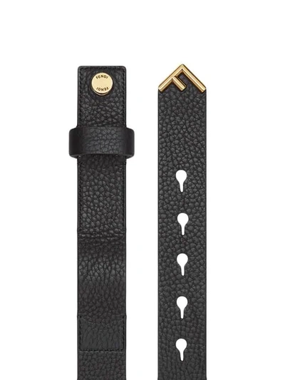 Shop Fendi Wrap Belt In Black