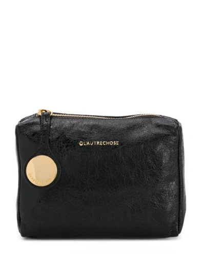 Shop L'autre Chose Zipped Wallet In Black