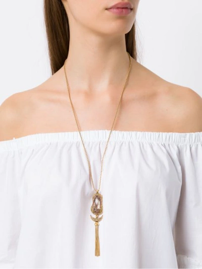 Shop Camila Klein Longo Com Baguete Ouro Necklace - Metallic