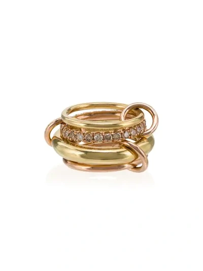 Shop Spinelli Kilcollin 18kt Rose And Yellow Gold Luna Ring