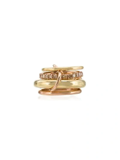 Shop Spinelli Kilcollin 18kt Rose And Yellow Gold Luna Ring