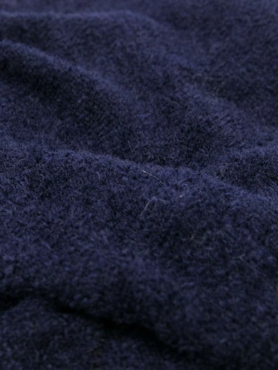 Faliero Sarti Raw Hem Scarf In Blue