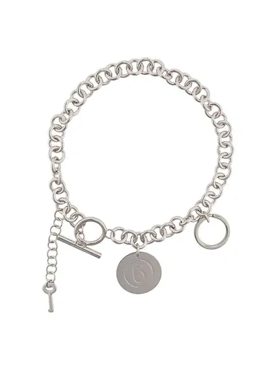 Shop Mm6 Maison Margiela Chain Necklace In Silver