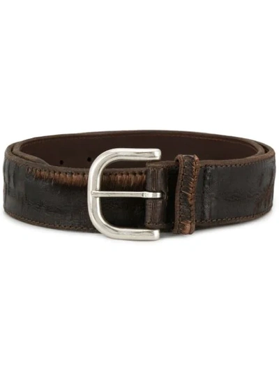 Shop Orciani Cutting Belt In Brown