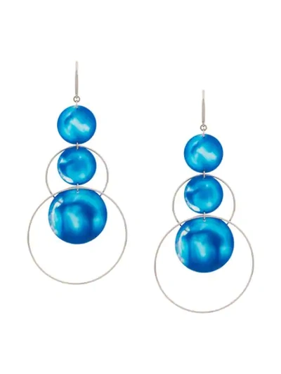 Shop Isabel Marant Busi Earrings In Blue