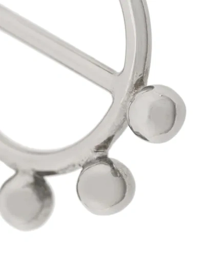 Shop Jw Anderson Mini Hoop Earrings In Silver