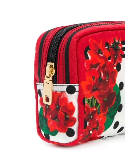 Shop Dolce & Gabbana Kosmetiktasche Mit Blumenmuster In White