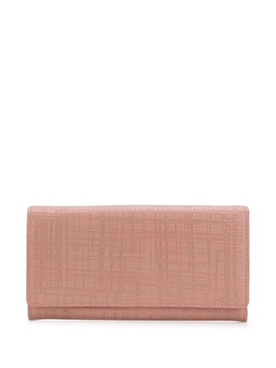 Shop Loewe Continental Wallet In Pink