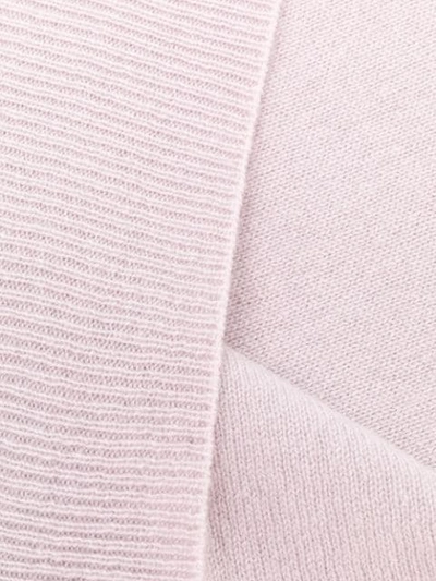 Shop Agnona Wide Shaped Scarf In Pink