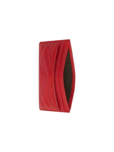 Shop Gucci Gg Marmont Card Case - Red