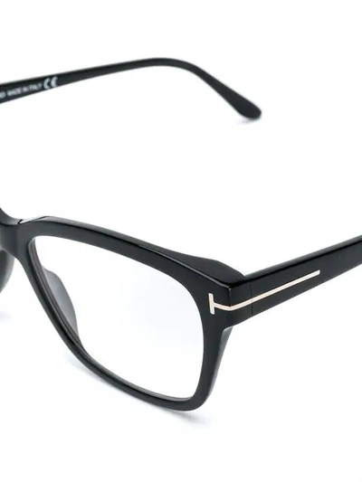 Shop Tom Ford Eyewear Square Frame Glasses - Black