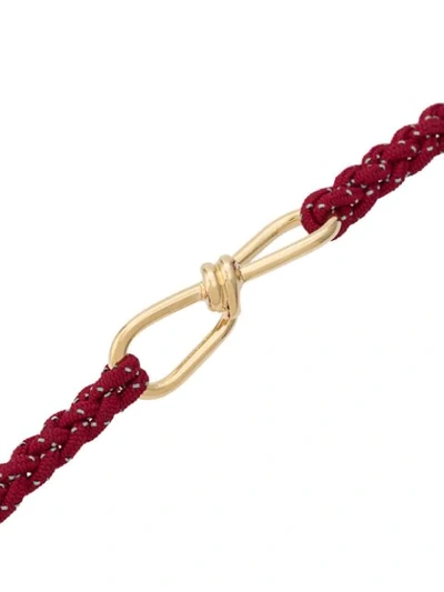 Shop Annelise Michelson Small Wire Cord Bracelet In Red