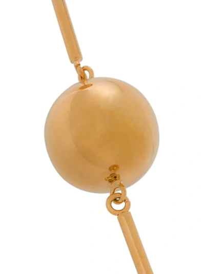 Shop Jw Anderson Bead Chain Necklace In Metallic