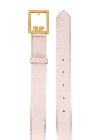 Shop Givenchy Double G Belt In Pink