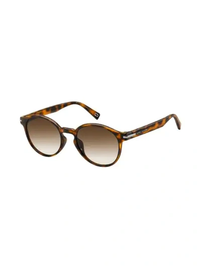 Shop Marc Jacobs Panthos Sunglasses In Brown