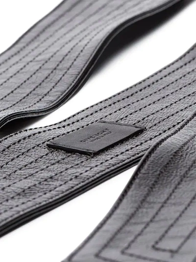 Shop Givenchy Black Bow Patent Leather Belt