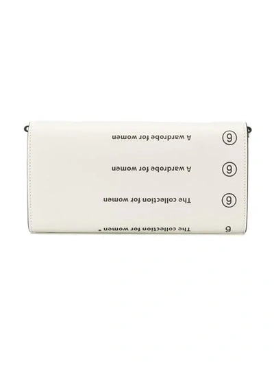 Shop Mm6 Maison Margiela A Colletion Wallet In White