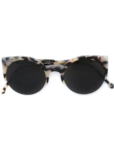 Shop Retrosuperfuture 'lucia Puma' Sunglasses In Black