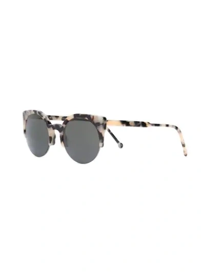 Shop Retrosuperfuture 'lucia Puma' Sunglasses In Black