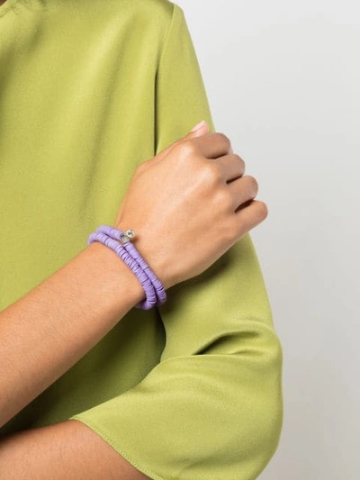 Shop Lord And Lord Designs 'tribal' Wickelarmband In Purple