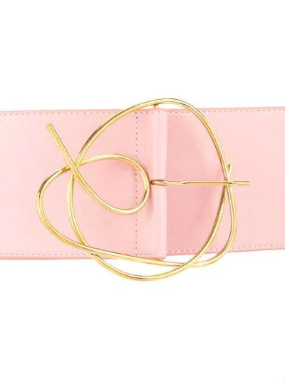 Shop Roksanda Twisted Buckle Belt - Pink