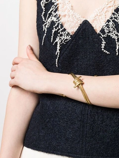 Shop Annelise Michelson Bondage Bracelet In Metallic