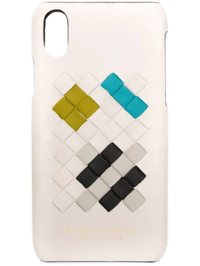 Shop Bottega Veneta Intrecciato Iphone X Case In Neutrals