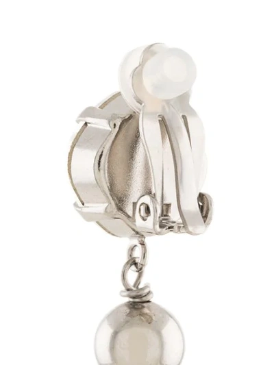 Shop Justine Clenquet Laurie Clip Earrings In Palladium