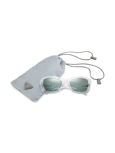 Shop Prada Postcard Eyewear In White