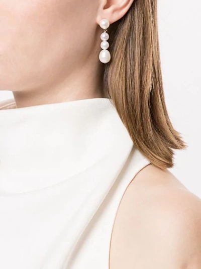 Shop Natasha Schweitzer Amelia Earrings In White