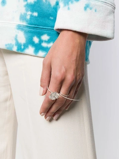 Ambush Daisy Ring In Silver
