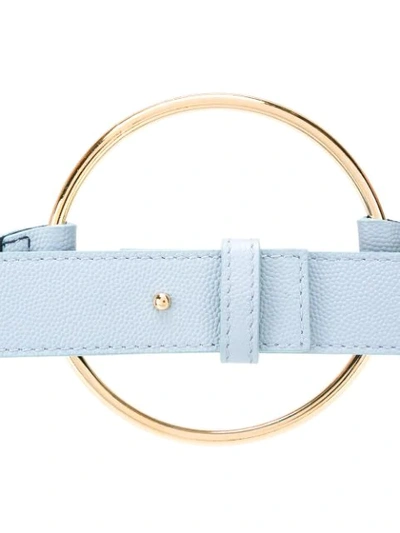 Shop Roksanda Wavy Gold Hoop Detail Belt In Blue