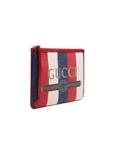 Shop Gucci Print Pouch In Multicolour