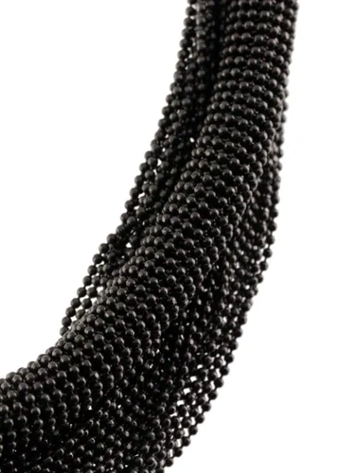 Shop Brunello Cucinelli Choker Necklace In Black