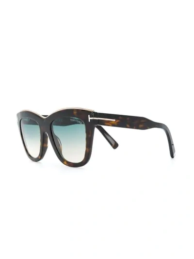 Shop Tom Ford Julie Sunglasses In Brown