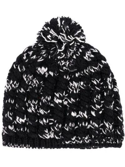 Shop Missoni Chunky Knit Beanie Hat In Black