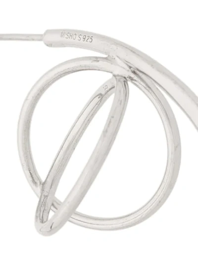 Shop Misho Kepler Hoop Earrings In Silver