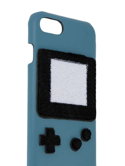 Shop Les Petits Joueurs Gameboy Iphone 7 Case In Blue