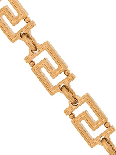 Shop Versace Grecamania Necklace In Gold